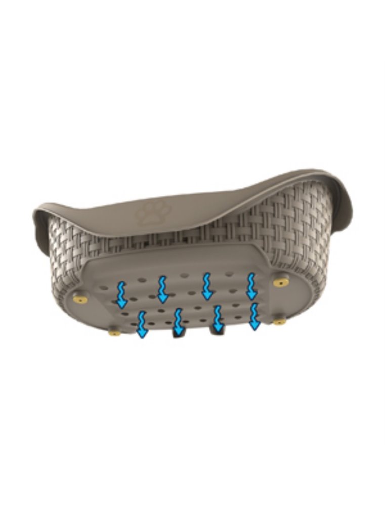 Pet bed nido taupe 75cm