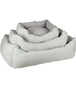 Hondenmand chevron rechthoekig groen/grijs 70x50x25