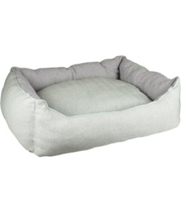 Hondenmand chevron rechthoekig groen/grijs 90x70x35