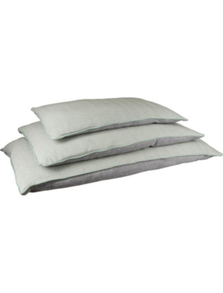 Kussen chevron rechthoekig groen/grijs 100x70x15