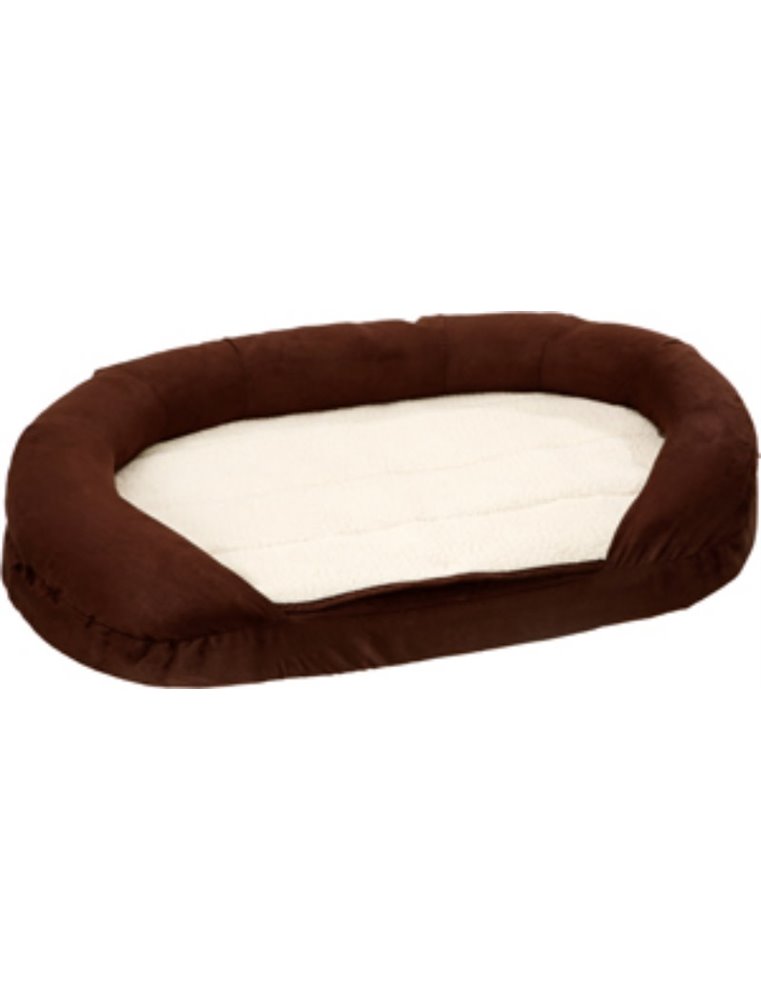 Bed ortho ovaal bruin 100x65x24cm