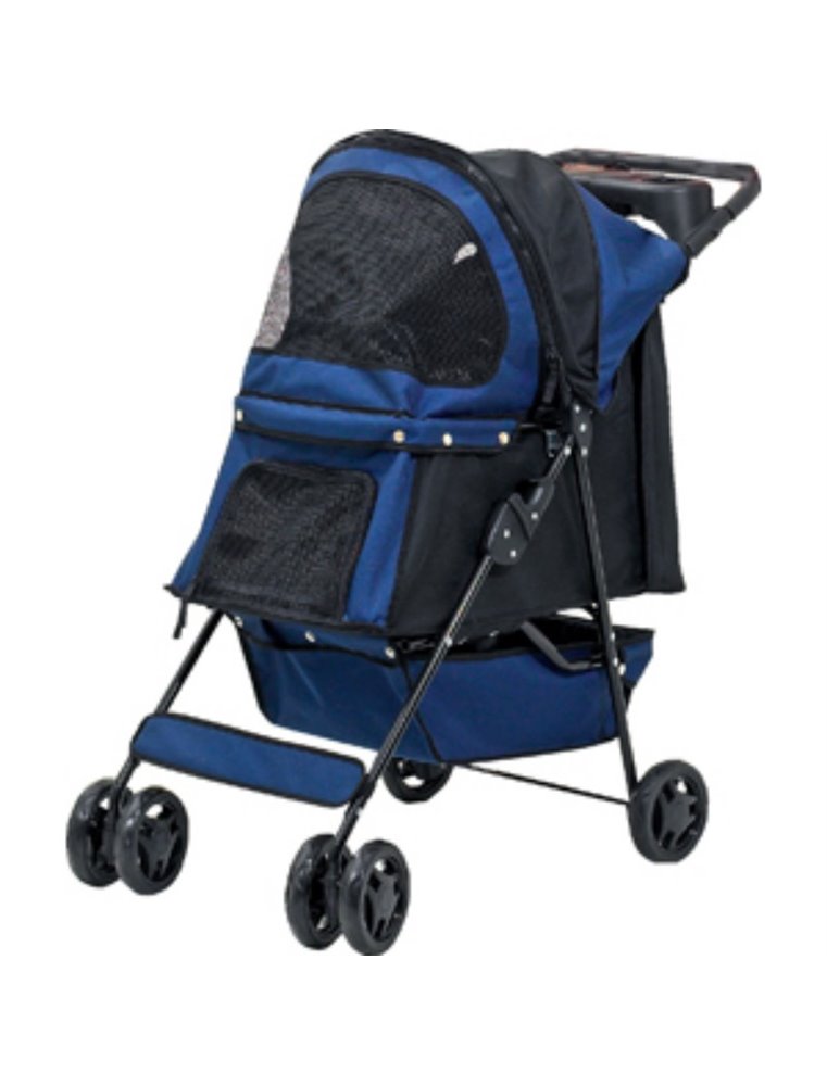 Smart buggy donkerblauw