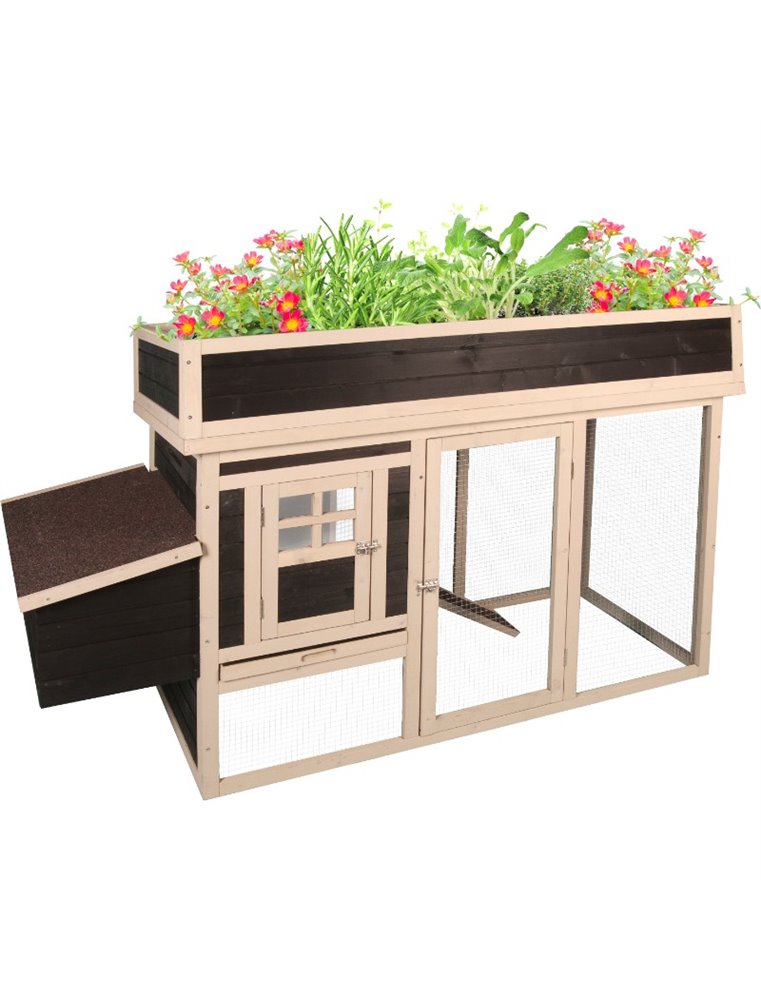 Kippenhok flora 168x65x106