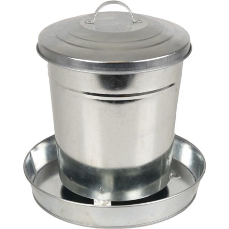 Voederbak hedwig gegalvaniseerd 6l 