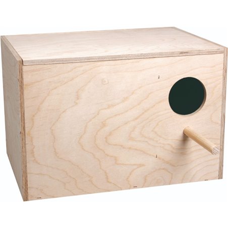 Nestkastje valkparkieten horizontaa 