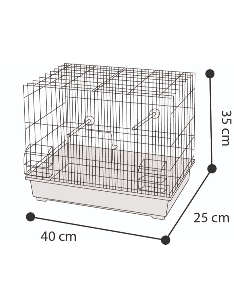 Vogelkooi buru br/or 40x25x35cm