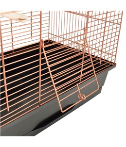 Parkietenkooi klara 2 koper 45x28x62,5cm