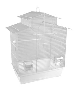 Parkietenkooi numfor 1 wit 51x30x60 cm