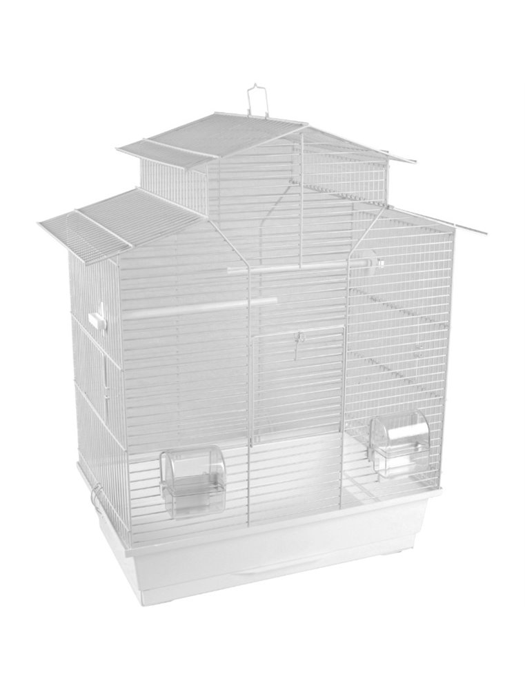 Parkietenkooi numfor 1 wit 51x30x60 cm