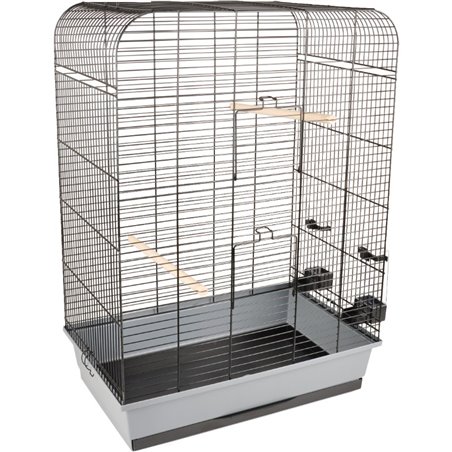 Parkietenkooi marja zwart 54x34x75 cm