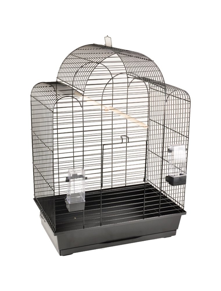 Parkietenkooi runa zwart 54x34x74,5 cm