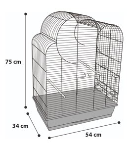 Parkietenkooi wammer 1 koper 54x34x75cm