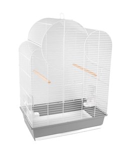 Parkietenkooi wammer 1 wit 54x34x75 cm