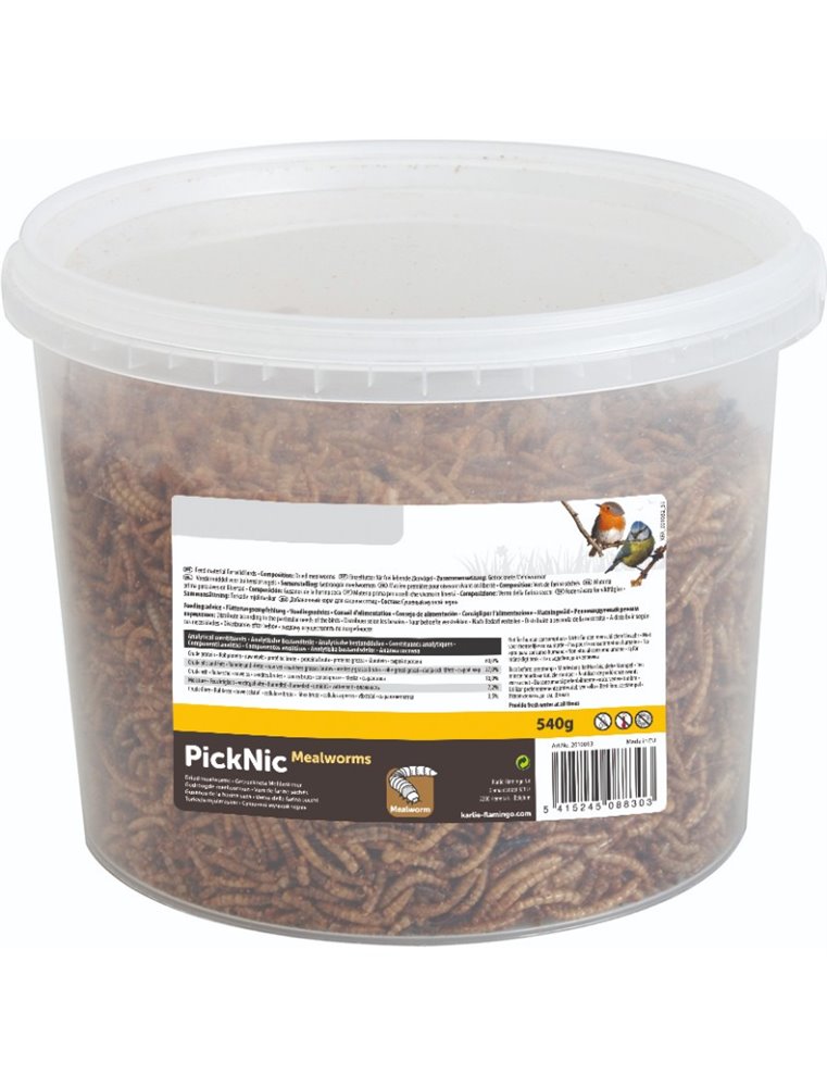 Picnick gedroogde meelwormen 540g