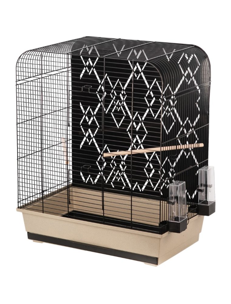 Parkietenkooi mona zwart 50x34x65cm