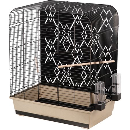 Parkietenkooi mona zwart 50x34x65cm 