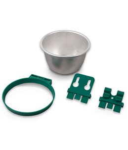 Alu bakje ø 100mm + montage materialen