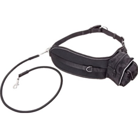 Doggy-joggy lijn zwart 65-120cm 25mm 