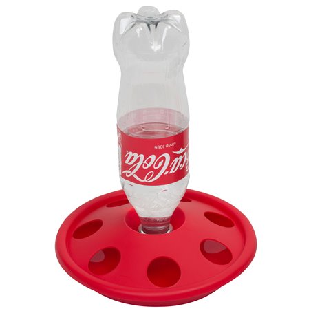 Kuikendrinkbak met 7 gaten voor petfles rood