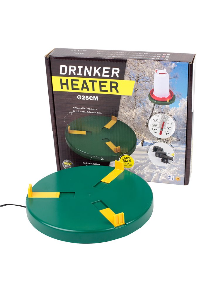 Drinkbakverwarmer 25cm, 24V DC/20Watt