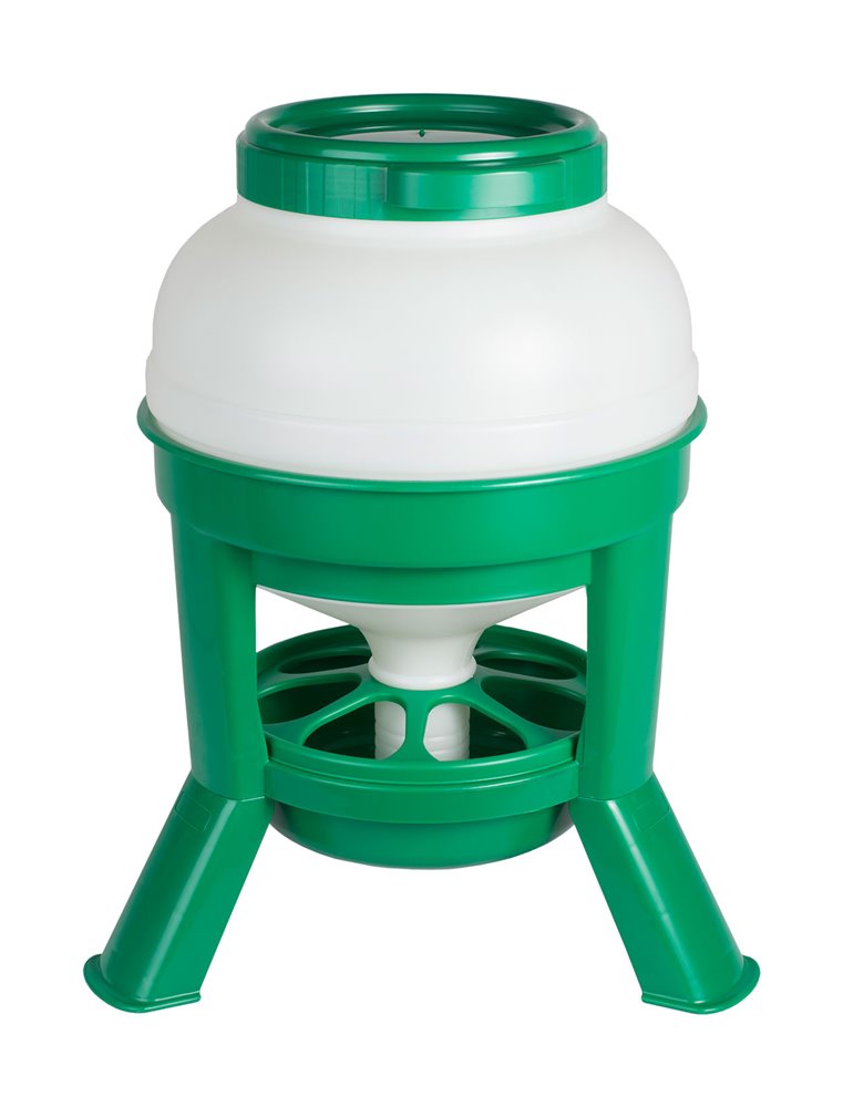 Hopper Feeder 20ltr. plastic groen