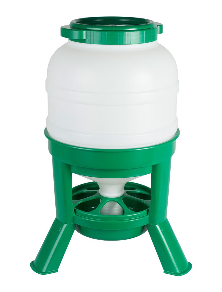 Hopper Feeder 30ltr. plastic groen