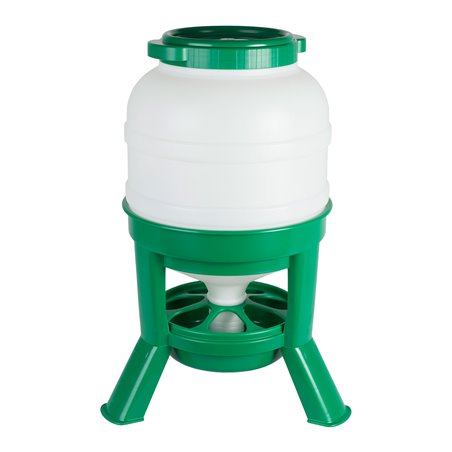 Hopper feeder 30ltr. plastic groen