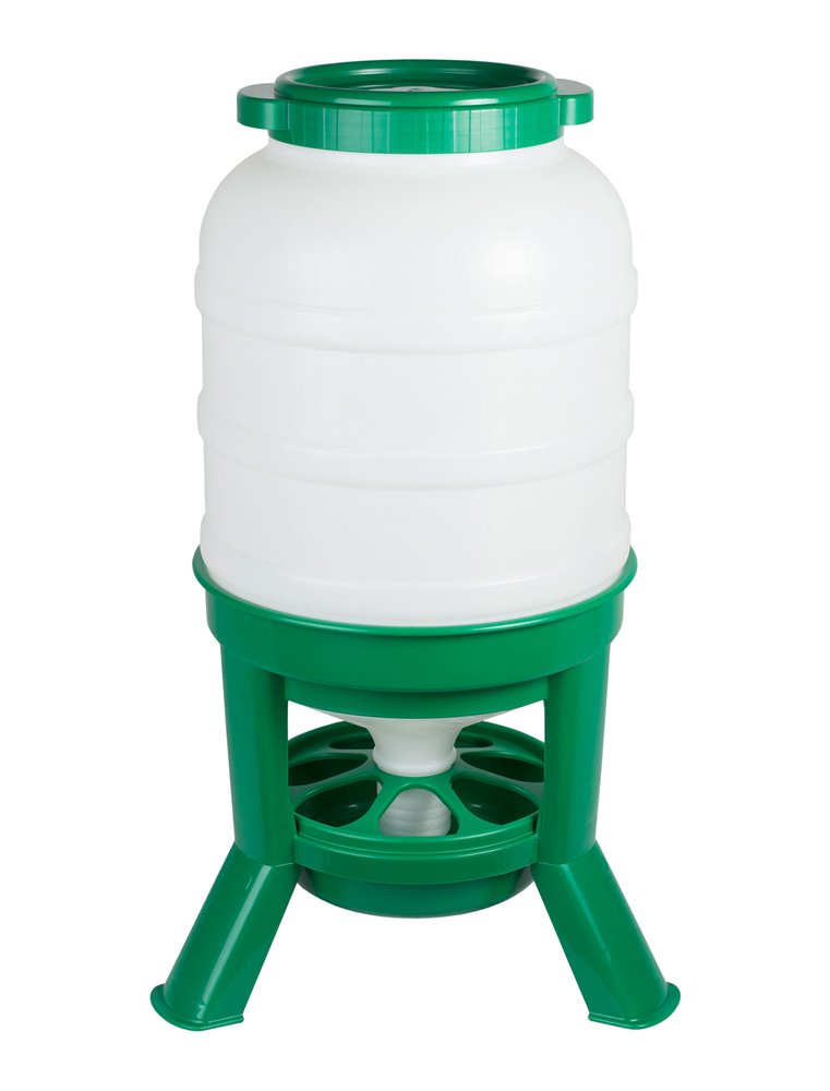 Hopper Feeder 40ltr. plastic groen