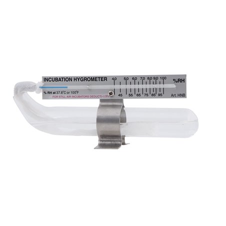 Hygrometer natte bol met glazen waterres