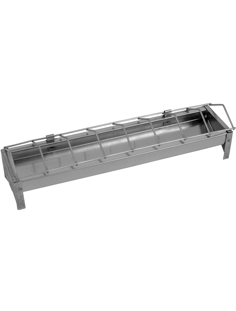 Kuikenvoerbak 30cm verzinkt met draadgr