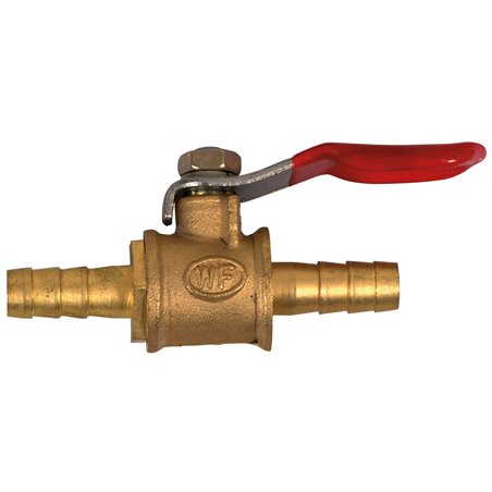 Minikogelkraan 6x6mm, messing