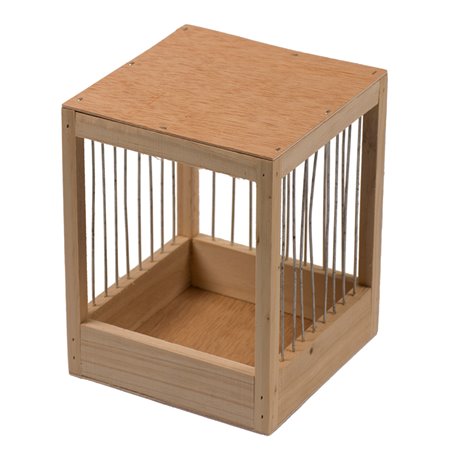 Nestkast voliere super hout spijlen