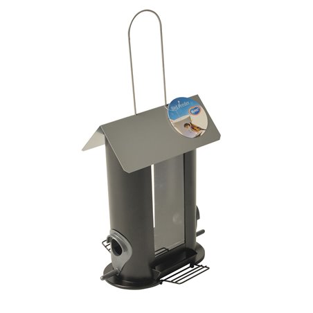 Voedersilo metaal voor zaden 2 zijden