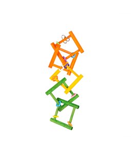 Colorful Wooden Bird Ladder