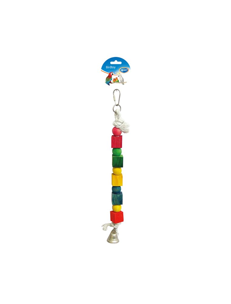 Rope Ring with Colorful Cubes & Bell