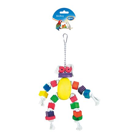Coton doll with colorful cubes