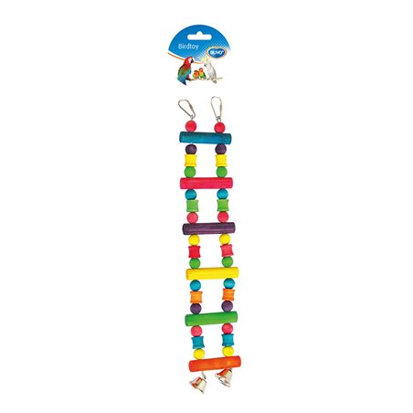 Colorful wooden ladder with bell