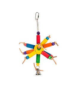 Colourful Wooden Cubes and Leather