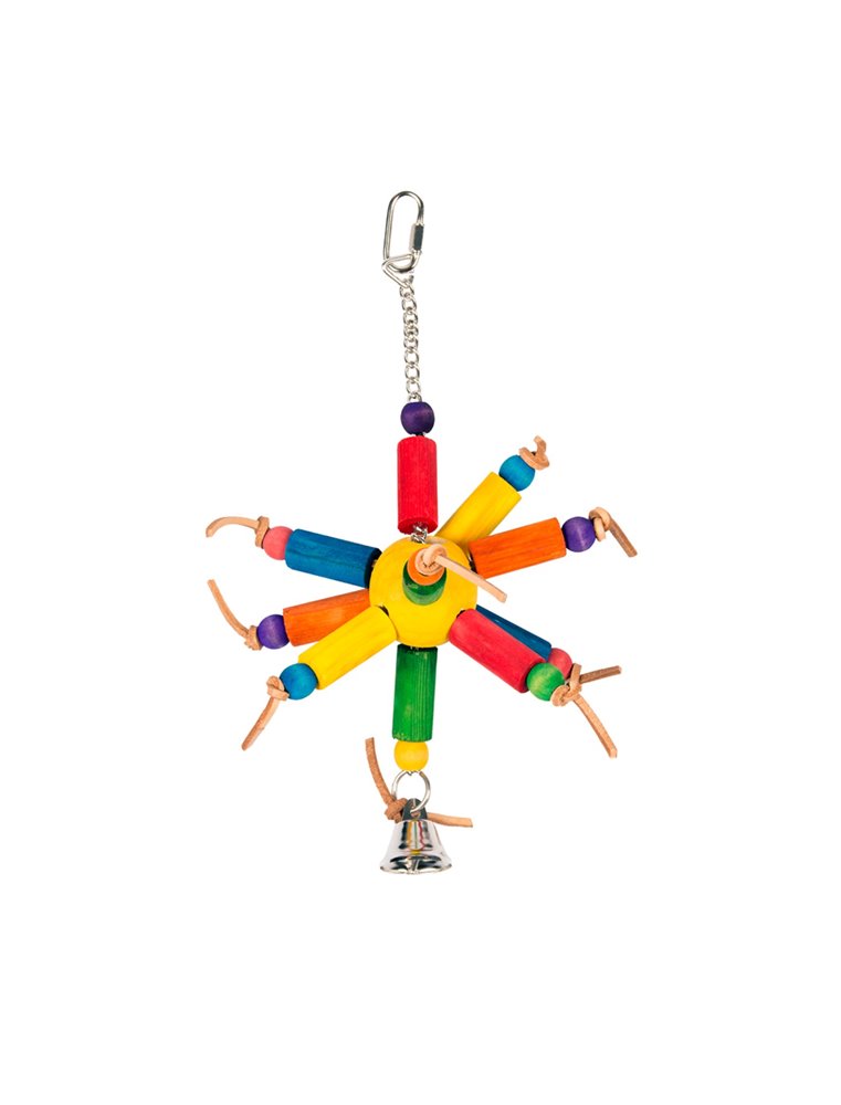 Colourful Wooden Cubes and Leather