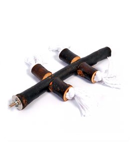 Houten speelstok met touw