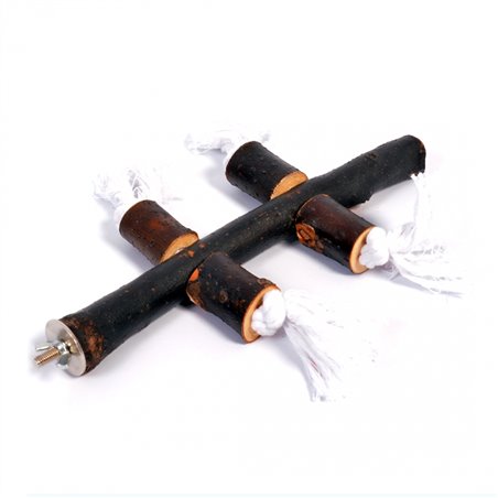 Houten speelstok met touw