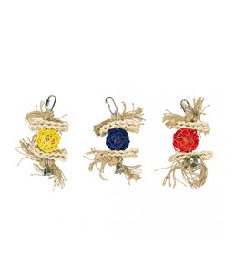 Natural Wicker Ball with Bell & Sisal