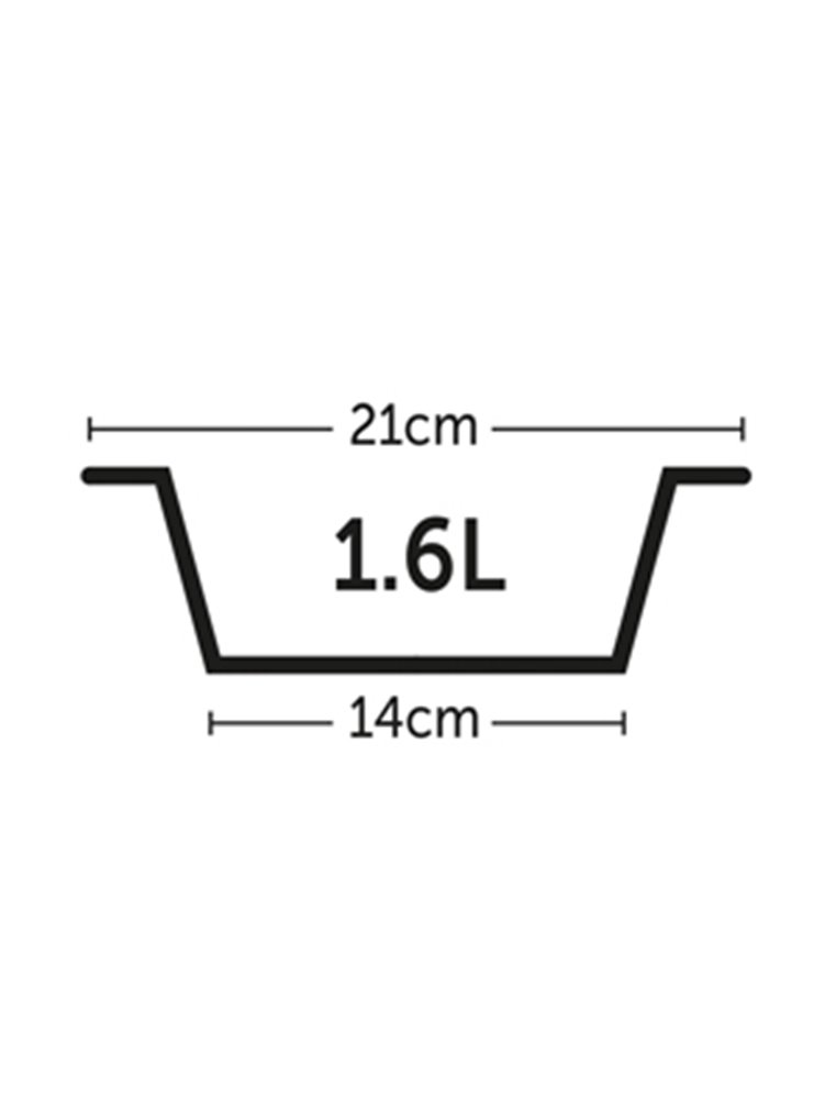 Voederst h met potten 2x21cm 1,5l