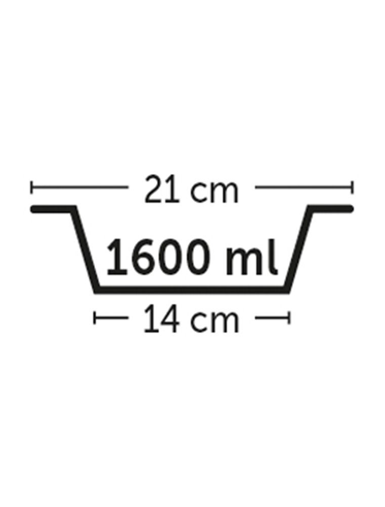 Eetpot inox nr3 21cm 1600ml