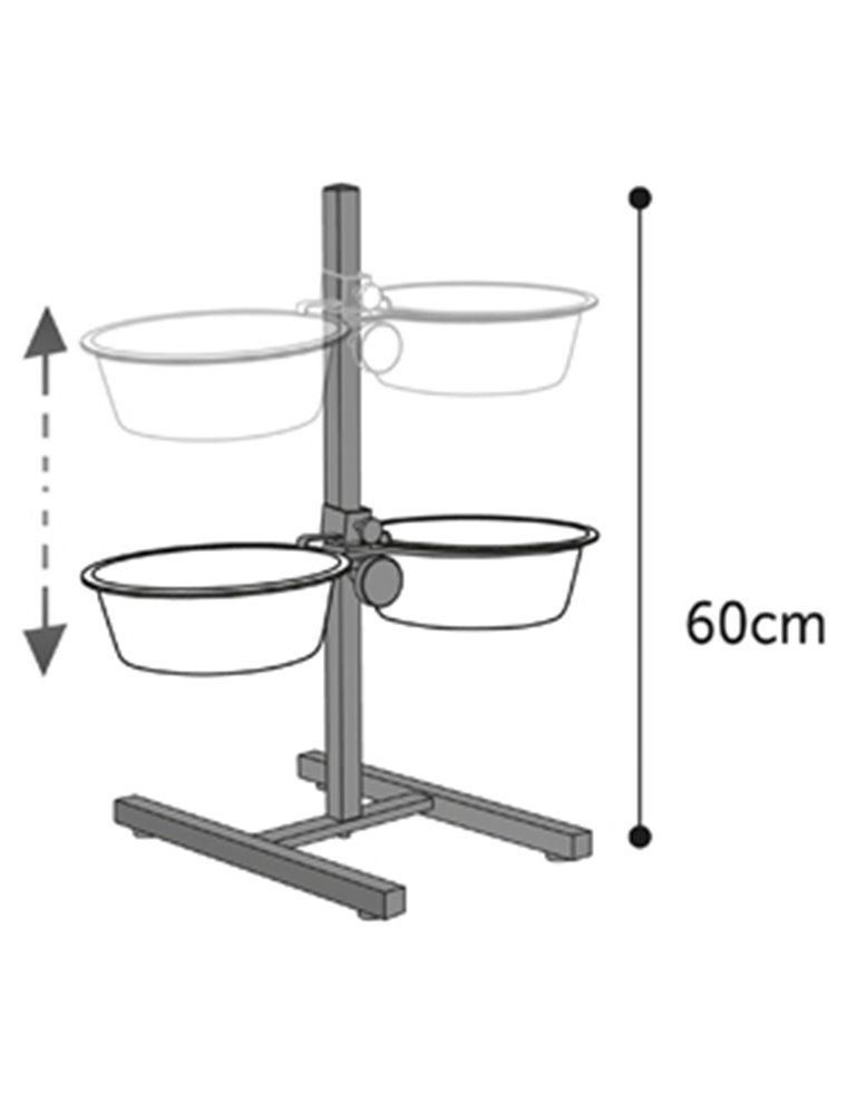 Voederst h zwart 2x22cm