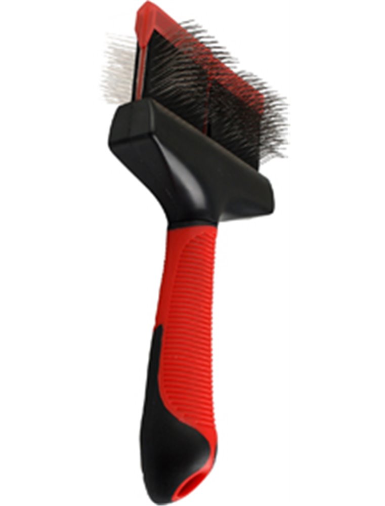 Slickerborstel zacht+handv 2in1 l