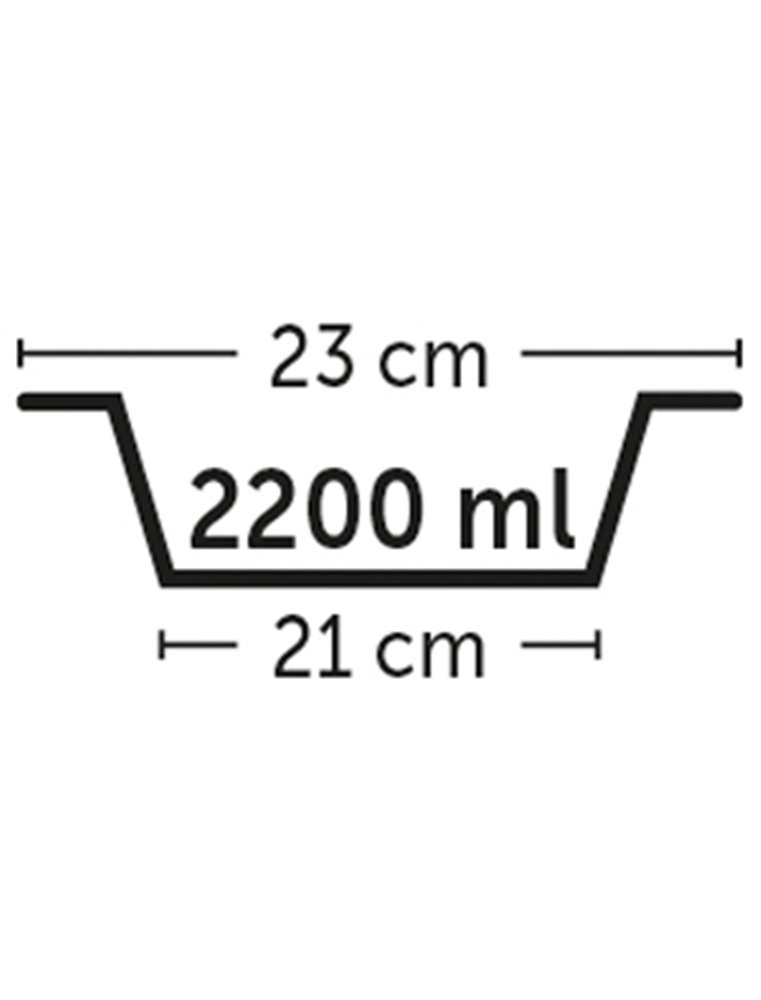 Eetpot bella kena groen 23cm2200m