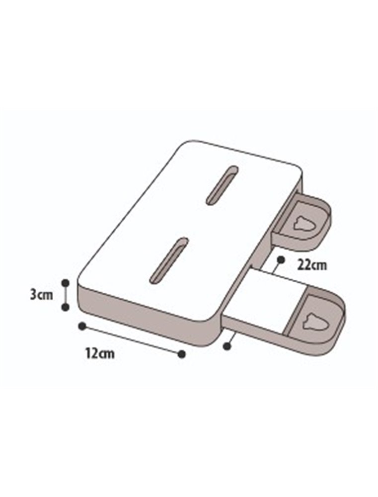 Wooden brain train peano 22x12cm