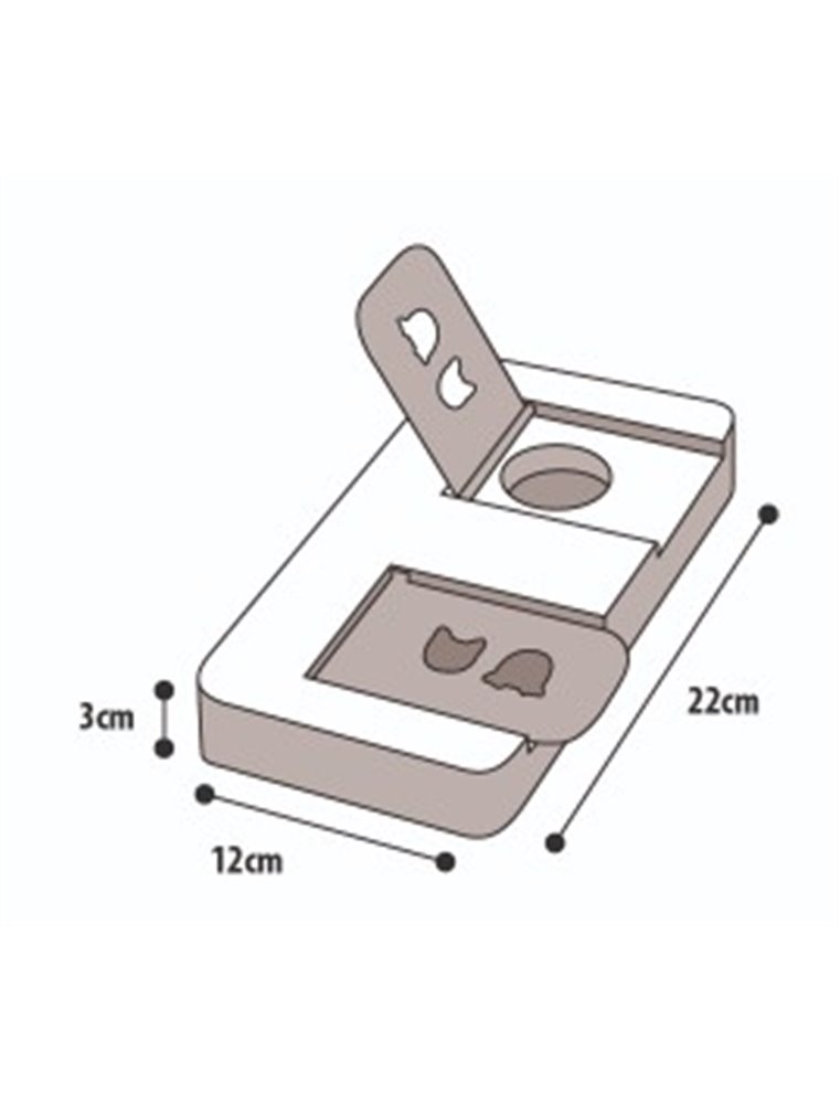 Wooden brain train riddle 22x12cm