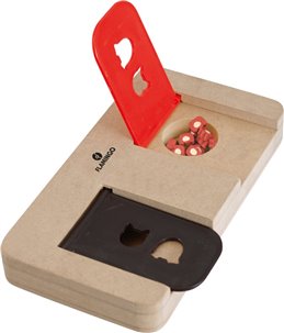 Wooden brain train riddle 22x12cm